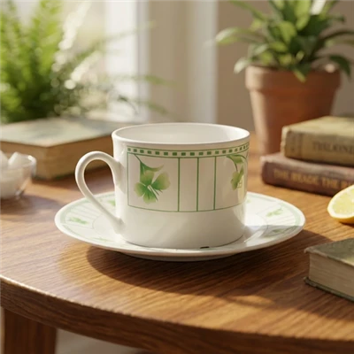 Multi‑Pattern Coffee Tea Ceramic Cup And Saucer Set Multi‑Pattern Coffee Tea Ceramic Cup And Saucer Set